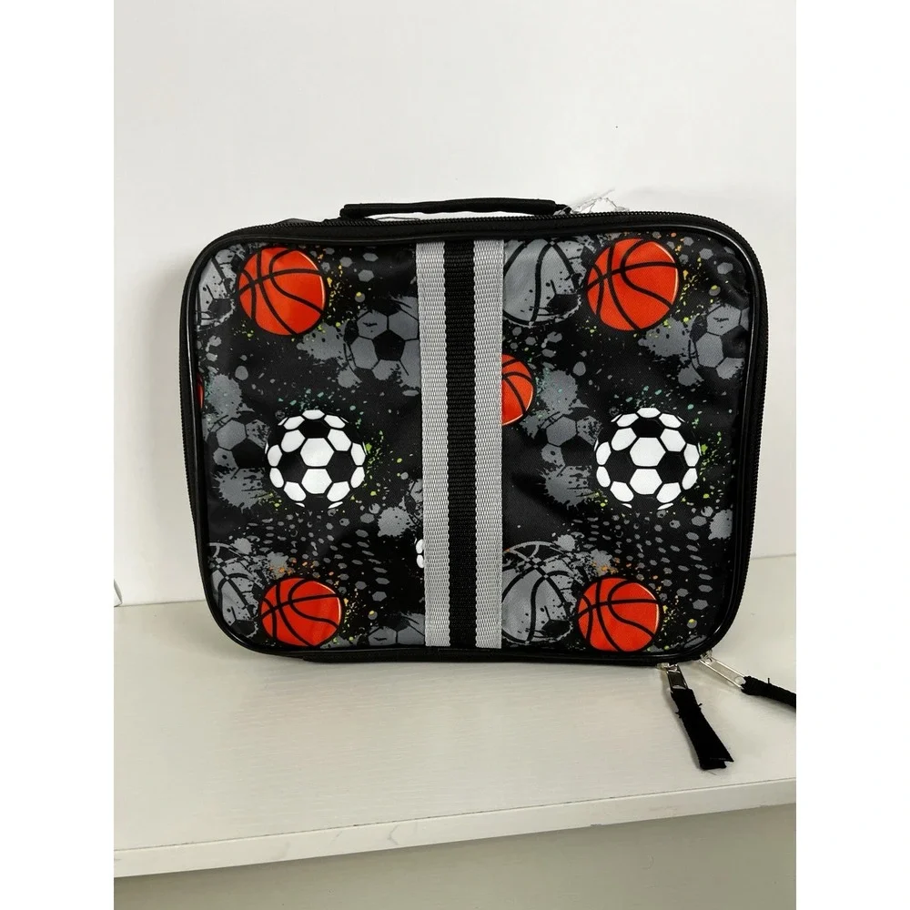 Kids Sports Lunch Box‎ — Insulated Soccer/Basketball Bag, Reusable